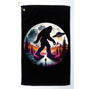 Bigfoot Alien Ufo Encounter Platinum Collection Golf Towel