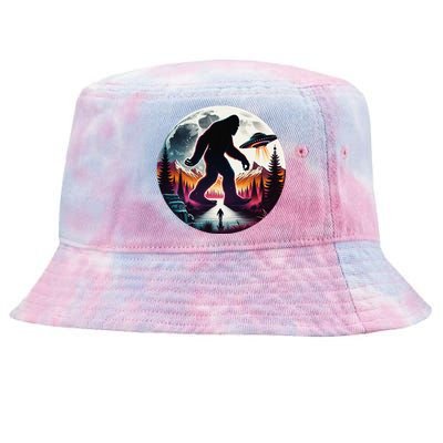 Bigfoot Alien Ufo Encounter Tie-Dyed Bucket Hat