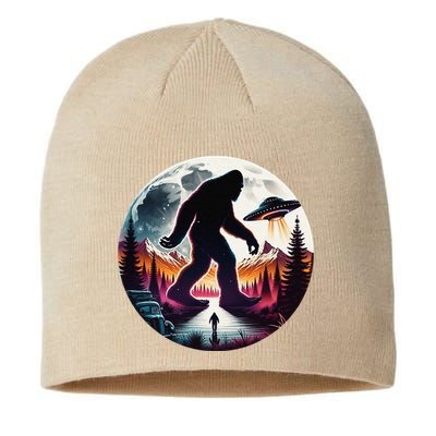 Bigfoot Alien Ufo Encounter Sustainable Beanie