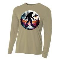 Bigfoot Alien Ufo Encounter Cooling Performance Long Sleeve Crew