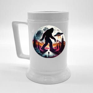 Bigfoot Alien Ufo Encounter Beer Stein