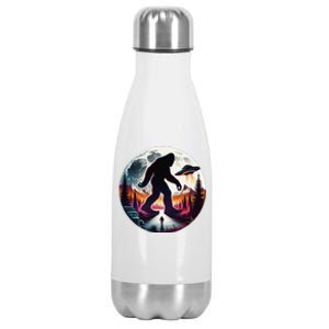 Bigfoot Alien Ufo Encounter Stainless Steel Insulated Water Bottle