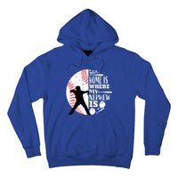 Baseball Aunt Uncle Funny Gift Player Catcher Nephew Biggest Fan Gift Hoodie