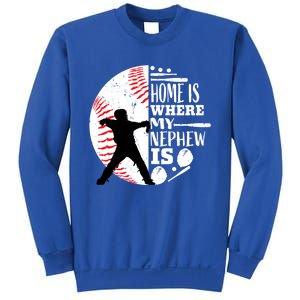 Baseball Aunt Uncle Funny Gift Player Catcher Nephew Biggest Fan Gift Sweatshirt