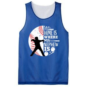 Baseball Aunt Uncle Funny Gift Player Catcher Nephew Biggest Fan Gift Mesh Reversible Basketball Jersey Tank