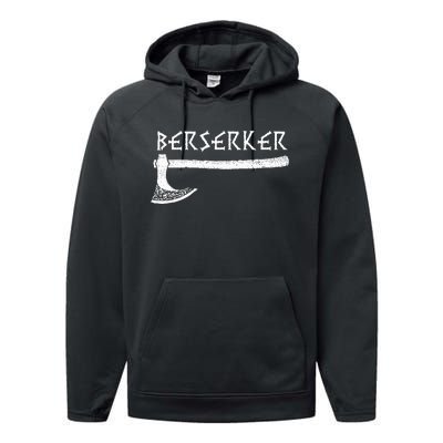 Berserker Axe Viking Warrior Performance Fleece Hoodie