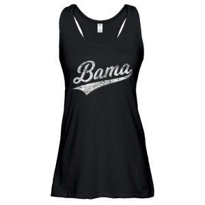 Bama Alabama Varsity Script Classic Sports Jersey Ladies Essential Flowy Tank