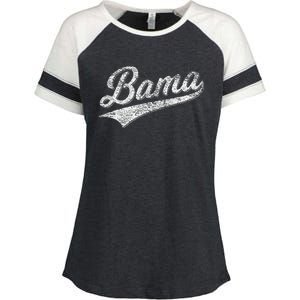 Bama Alabama Varsity Script Classic Sports Jersey Enza Ladies Jersey Colorblock Tee