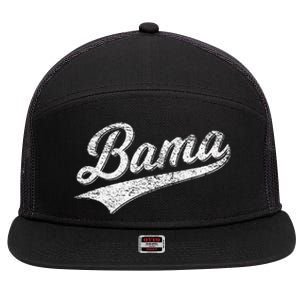 BAMA ALABAMA VARSITY SCRIPT CLASSIC SPORTS JERSEY STYLE 7 Panel Mesh Trucker Snapback Hat