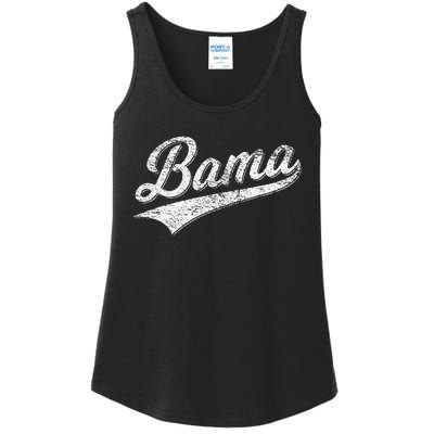 BAMA ALABAMA VARSITY SCRIPT CLASSIC SPORTS JERSEY STYLE Ladies Essential Tank