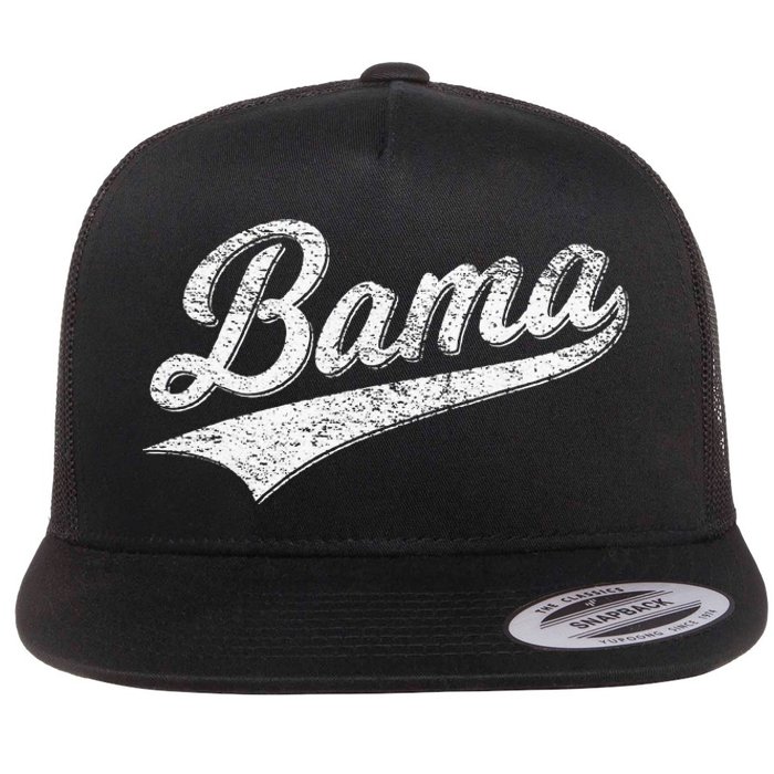 BAMA ALABAMA VARSITY SCRIPT CLASSIC SPORTS JERSEY STYLE Flat Bill Trucker Hat