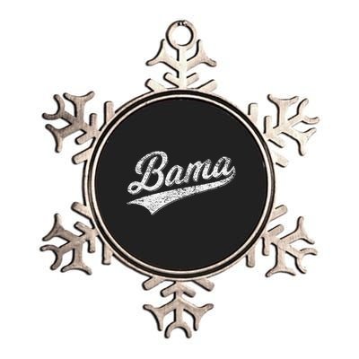 BAMA ALABAMA VARSITY SCRIPT CLASSIC SPORTS JERSEY STYLE Metallic Star Ornament