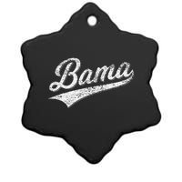 BAMA ALABAMA VARSITY SCRIPT CLASSIC SPORTS JERSEY STYLE Ceramic Star Ornament