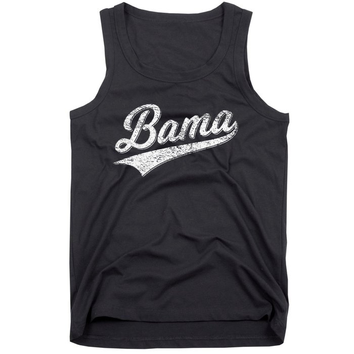 BAMA ALABAMA VARSITY SCRIPT CLASSIC SPORTS JERSEY STYLE Tank Top