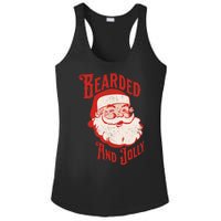 Bearded And Vintage Jolly Funny Santa Christmas Ladies PosiCharge Competitor Racerback Tank