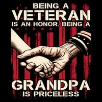 Being A Veteran Is An Honor Being A Grandpa Is Priceless Sustainable Bucket Hat