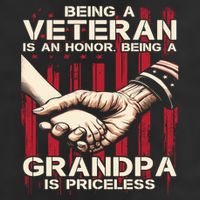 Being A Veteran Is An Honor Being A Grandpa Is Priceless Adult Drive Performance Visor