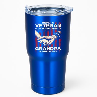 Being A Veteran Is An Honor Being A Grandpa Is Priceless Tumbler