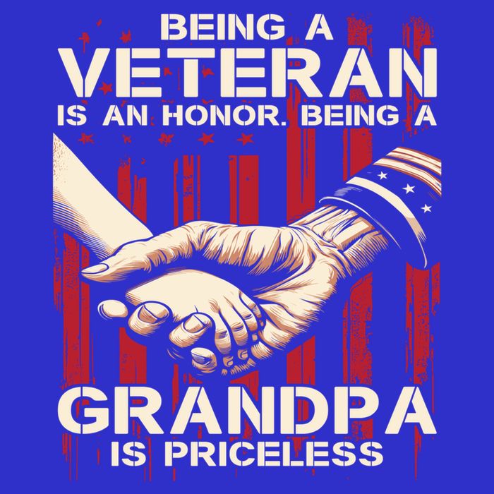 Being A Veteran Is An Honor Being A Grandpa Is Priceless Visor