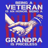 Being A Veteran Is An Honor Being A Grandpa Is Priceless Zip Tote Bag