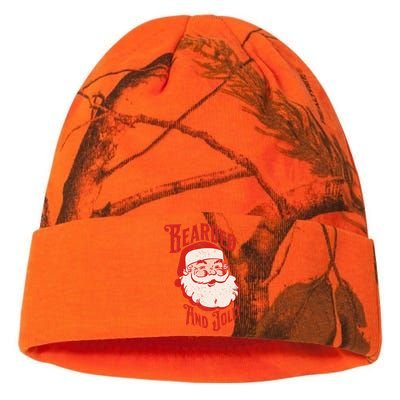 Bearded And Vintage Jolly Funny Santa Christmas Apparel Kati Licensed 12" Camo Beanie