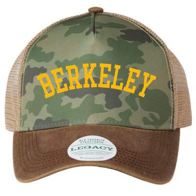 Berkeley Arched Varsity Text Yellow Berkeley Legacy Tie Dye Trucker Hat