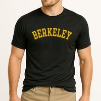 Berkeley Arched Varsity Text Yellow Berkeley Performance Shirt