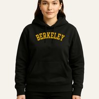 Berkeley Arched Varsity Text Yellow Berkeley Hoodie