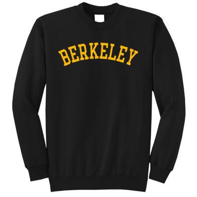 Berkeley Arched Varsity Text Yellow Berkeley Sweatshirt