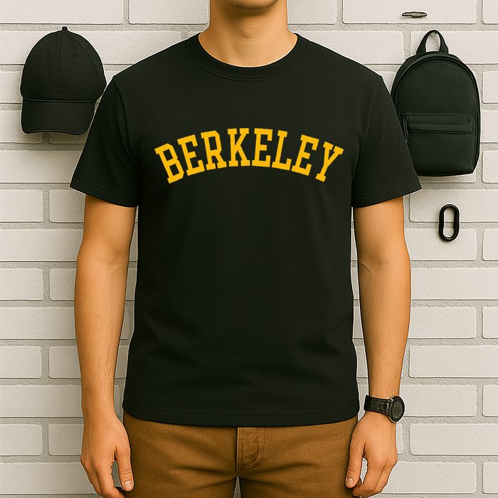 Berkeley Arched Varsity Text Yellow Berkeley T-Shirt