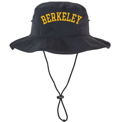 Berkeley Arched Varsity Text Yellow Berkeley Bucket Hat