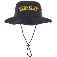 Berkeley Arched Varsity Text Yellow Berkeley Bucket Hat
