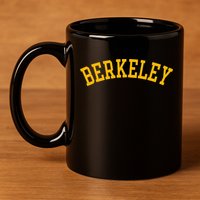 Berkeley Arched Varsity Text Yellow Berkeley 11oz C Handle Ceramic Mug