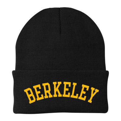 Berkeley Arched Varsity Text Yellow Berkeley Beanie