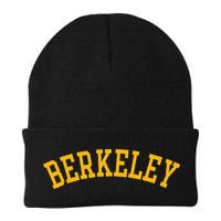 Berkeley Arched Varsity Text Yellow Berkeley Beanie