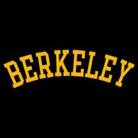 Berkeley Arched Varsity Text Yellow Berkeley 16 in Basic Backpack