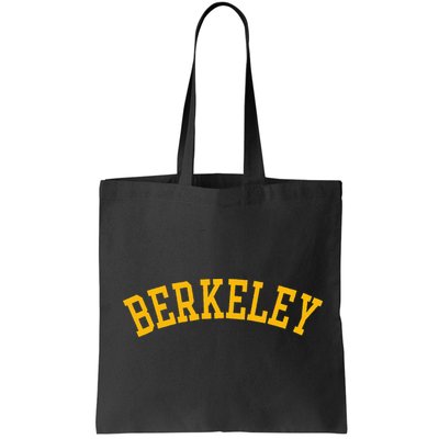 Berkeley Arched Varsity Text Yellow Berkeley Bag