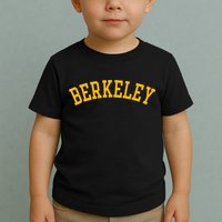 Berkeley Arched Varsity Text Yellow Berkeley Toddler T-Shirt