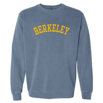 Berkeley Arched Varsity Text Yellow Berkeley Garment-Dyed Sweatshirt