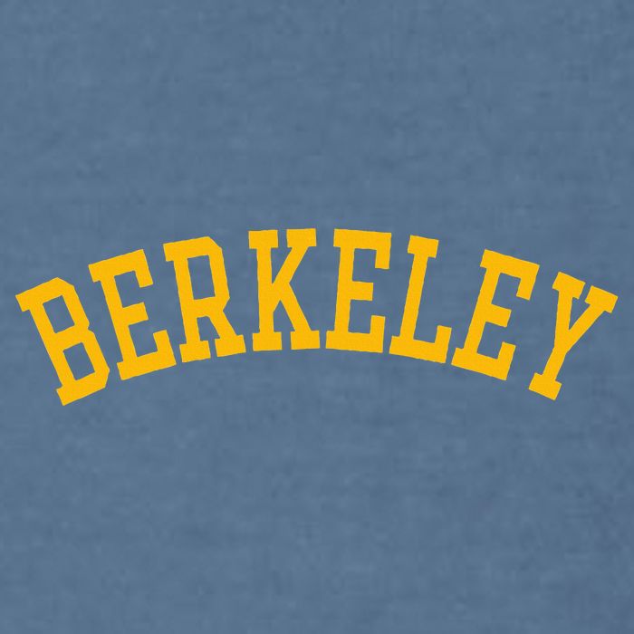 Berkeley Arched Varsity Text Yellow Berkeley Garment-Dyed Sweatshirt