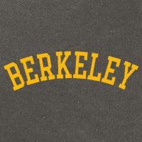Berkeley Arched Varsity Text Yellow Berkeley Cotton Canvas Backpack