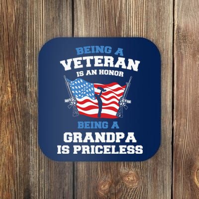 Being A Veteran Is An Honor Veteran Day US Army Coaster