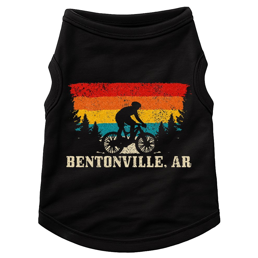 Bentonville Arkansas Vintage Mountain Bike Cycling Doggie Tank