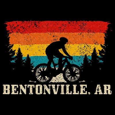 Bentonville Arkansas Vintage Mountain Bike Cycling T-Shirt