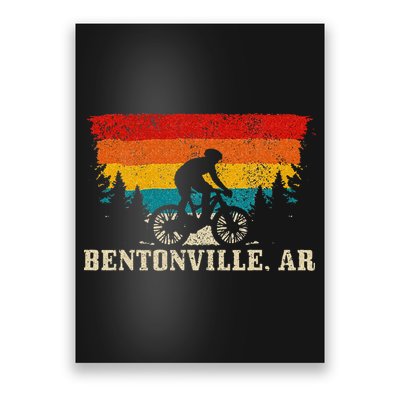 Bentonville Arkansas Vintage Mountain Bike Cycling Poster