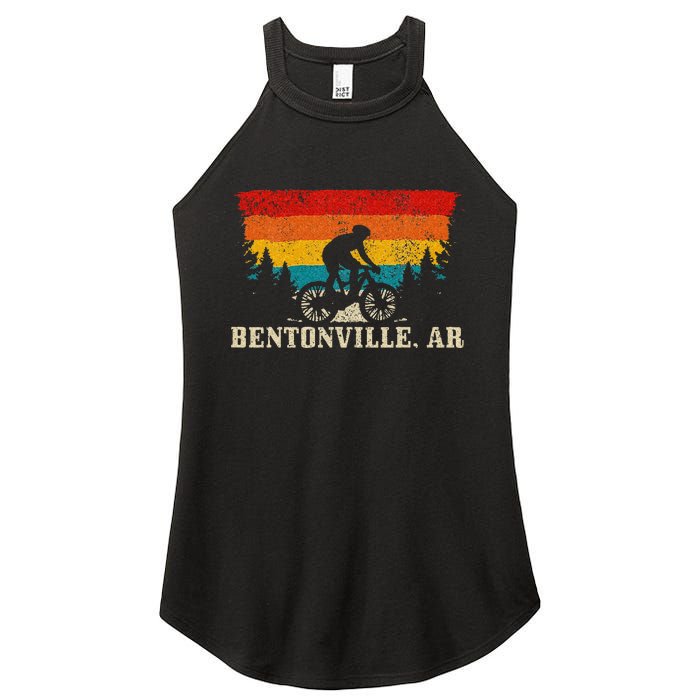 Bentonville Arkansas Vintage Mountain Bike Cycling Women's Perfect Tri Rocker Tank