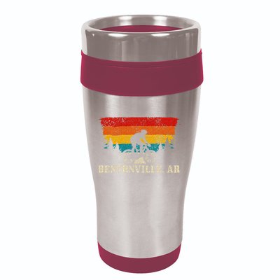 Bentonville Arkansas Vintage Mountain Bike Cycling 16oz Travel Tumbler