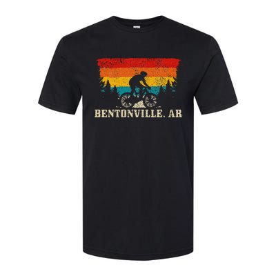 Bentonville Arkansas Vintage Mountain Bike Cycling Softstyle CVC T-Shirt