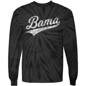 BAMA ALABAMA VARSITY SCRIPT CLASSIC SPORTS JERSEY STYLE Tie-Dye Long Sleeve Shirt