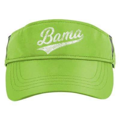 Bama Alabama Varsity Script Classic Sports Jersey Style Adult Drive Performance Visor